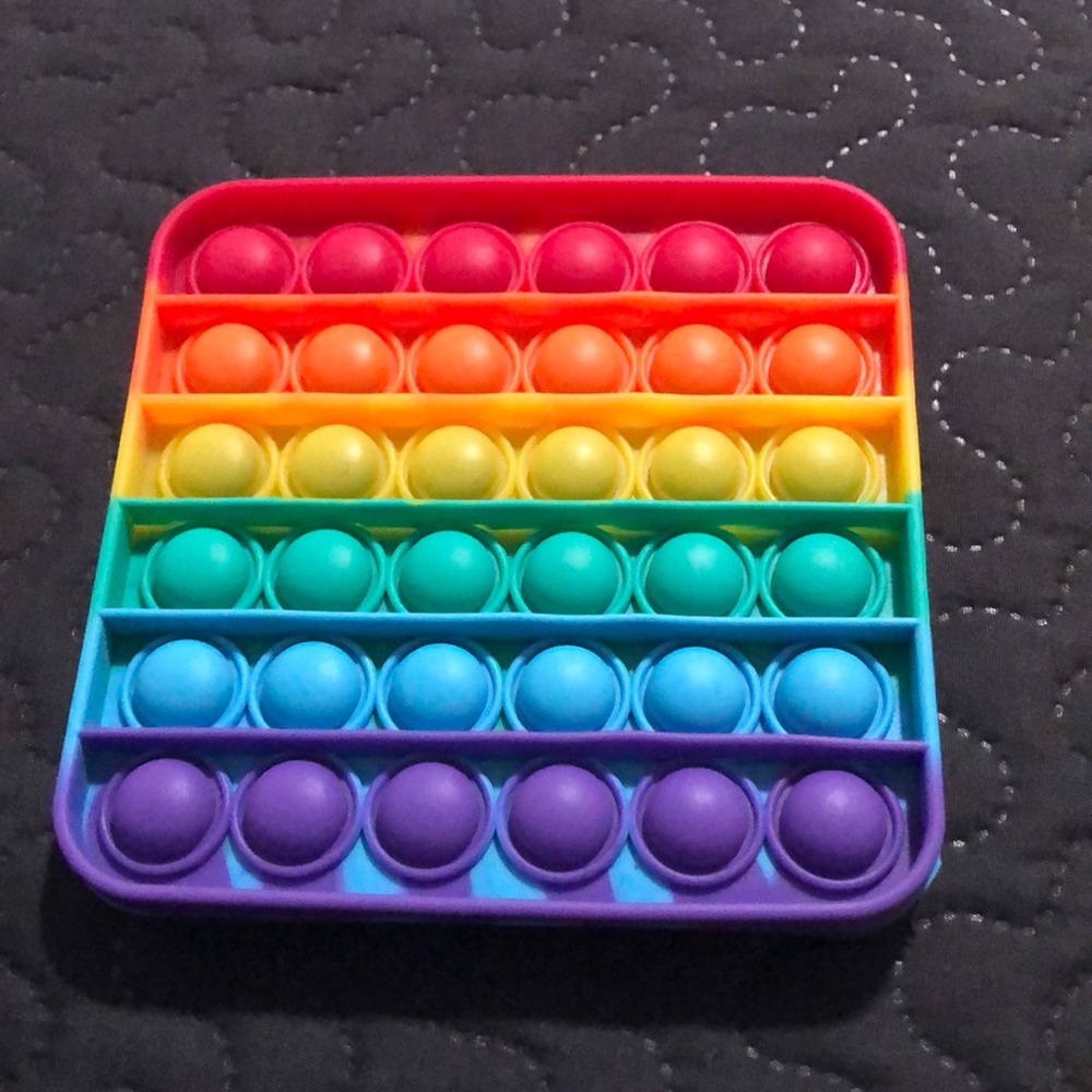 A rainbow square pop it nice and new